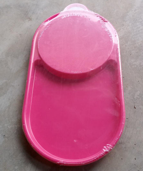 Durable plastic chopping tray for food prep