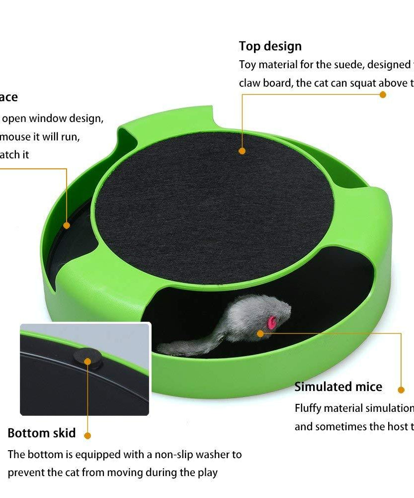 Cat scratching pad interactive