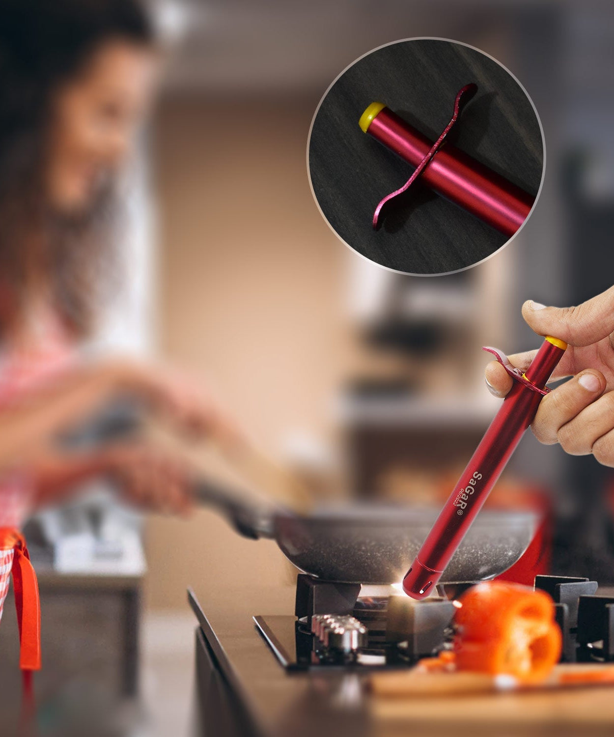 Gas lighter designed for long-lasting performance in everyday use.