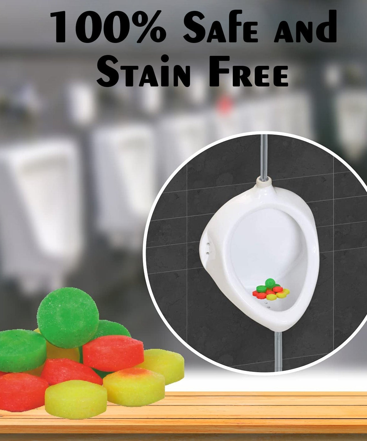 Air freshener fragrance blocks for bathrooms, 6-piece set