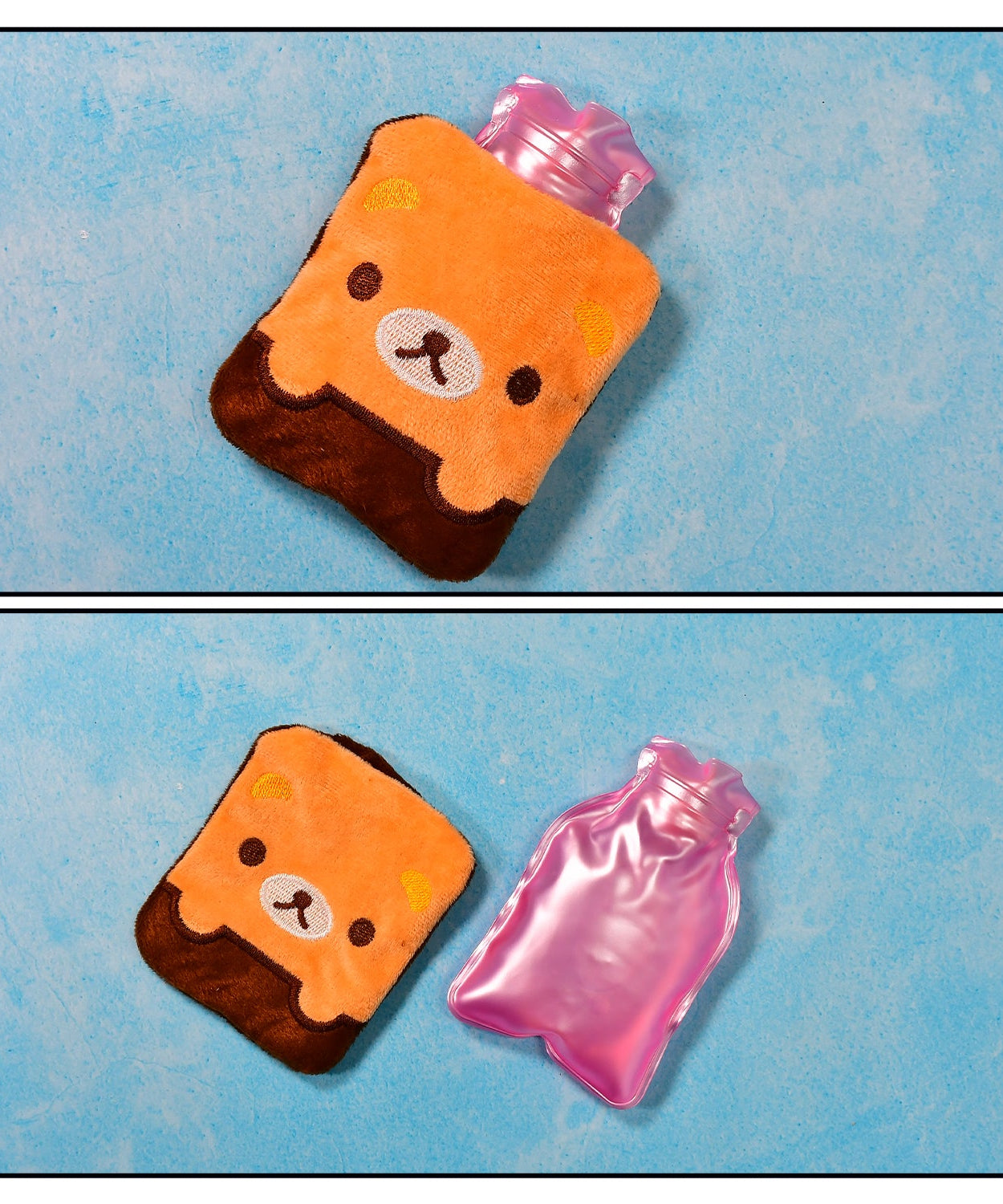 Panda print hot water bag, small and cozy