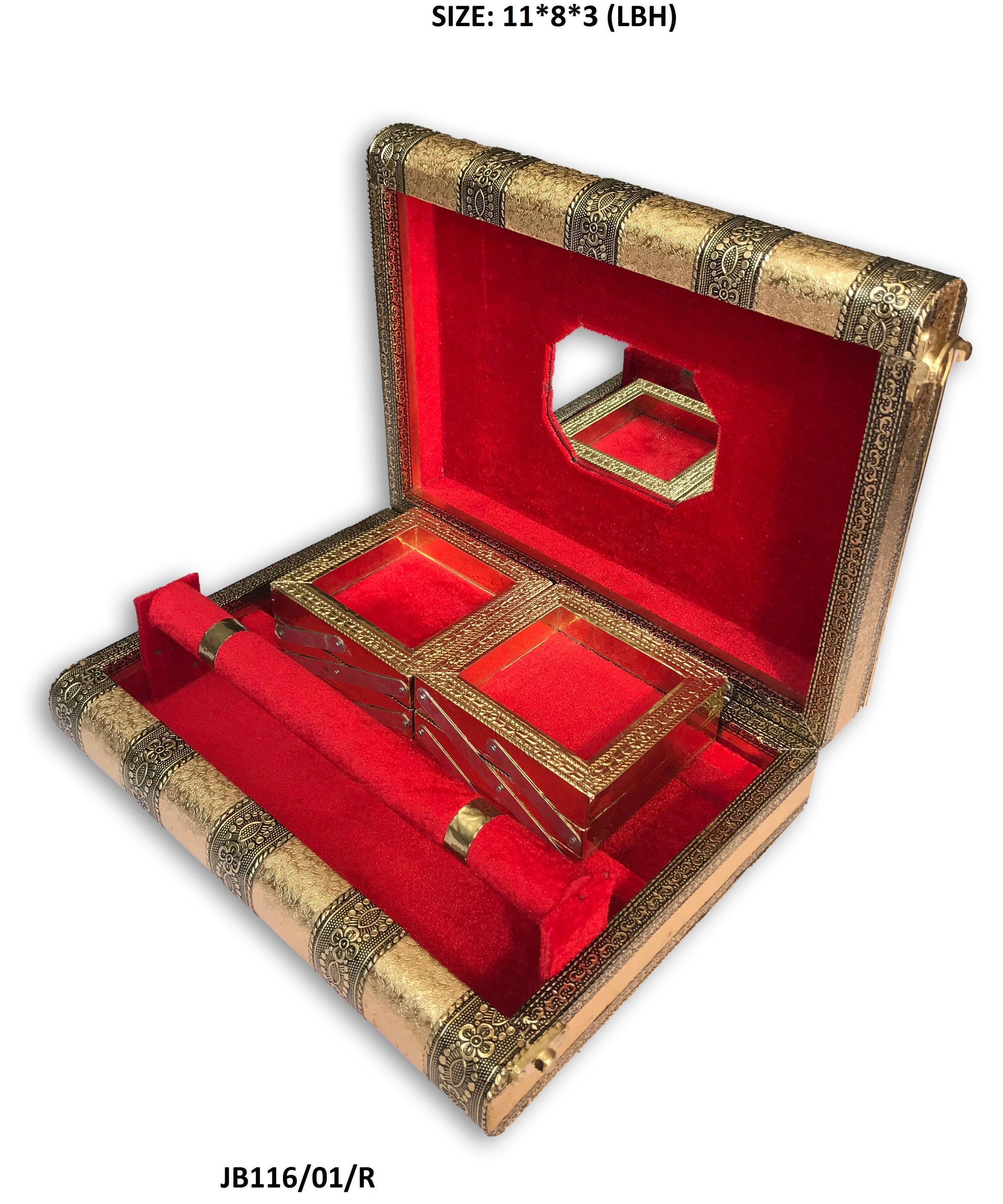 Jewelry gift box with multiple storage sections