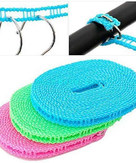 Clothesline Drying Nylon Rope with Hooks