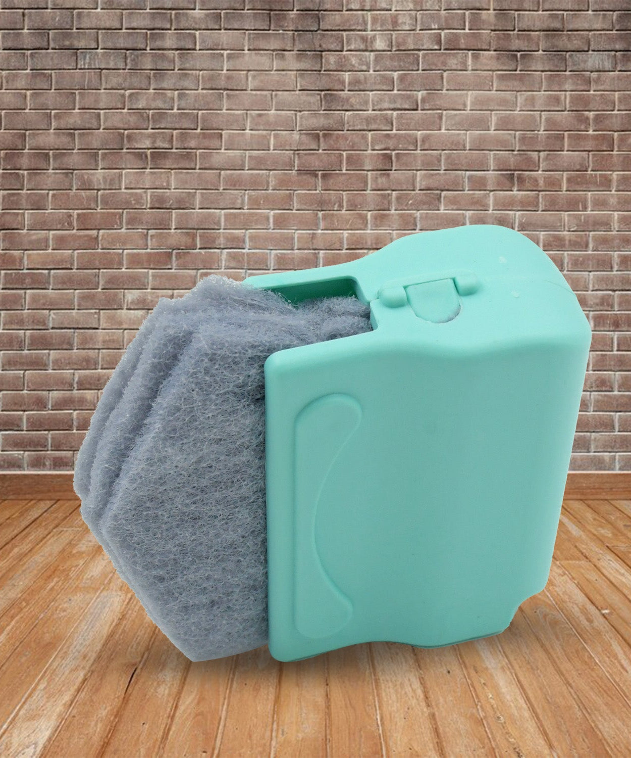 Handheld brush for thorough window groove cleaning