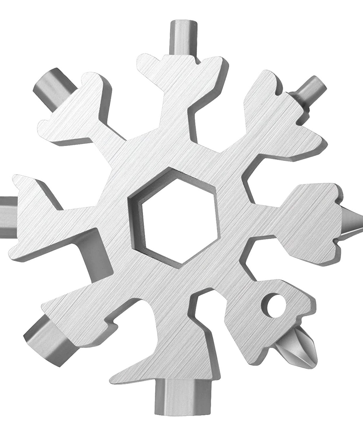 Durable & Portable 18 in 1 Snowflake Multi-Tool, Snowflake Bottle Opener Flat Phillips Screwdriver Kit Wrench