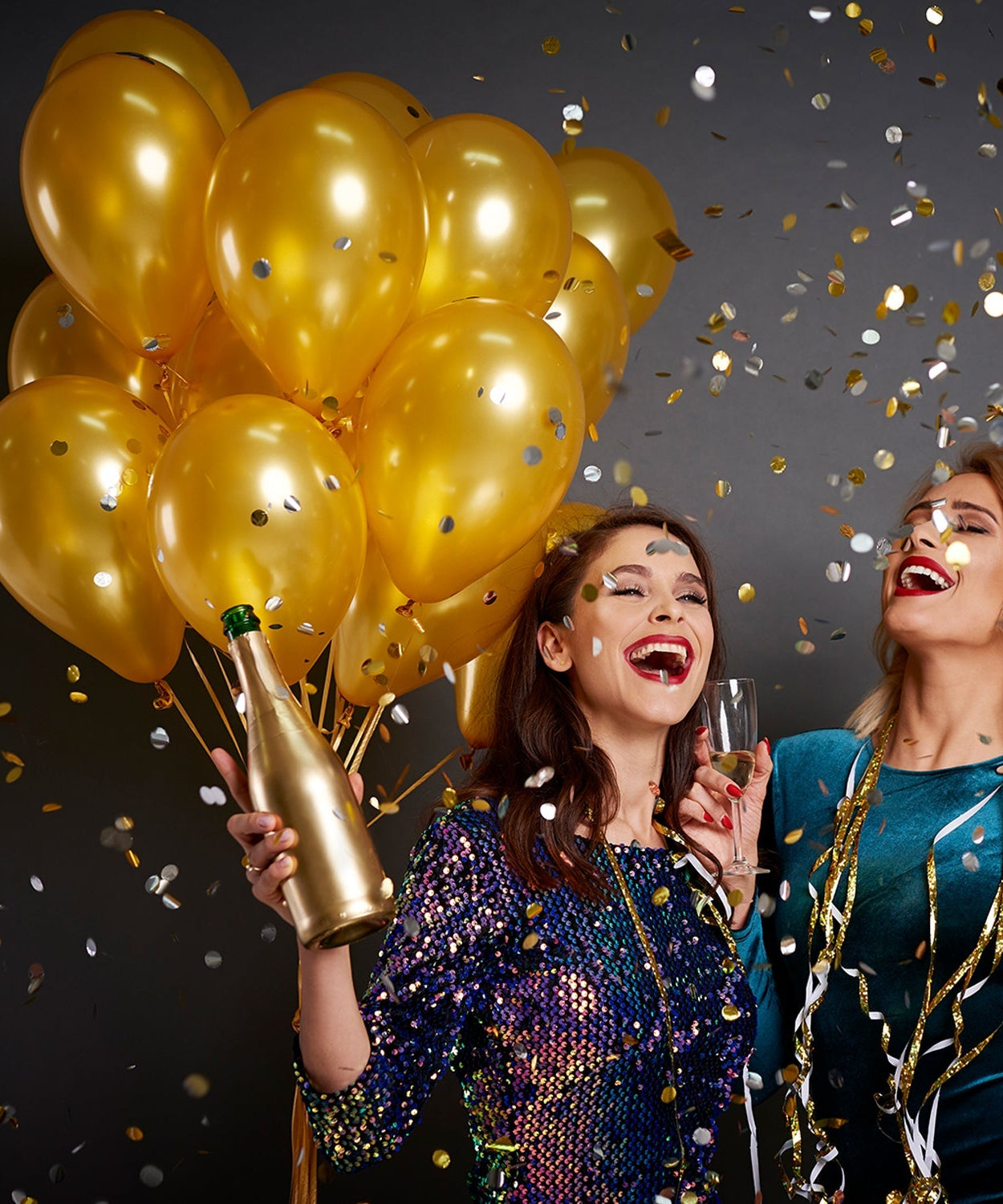 Bright multicolor balloons for birthdays and festivals