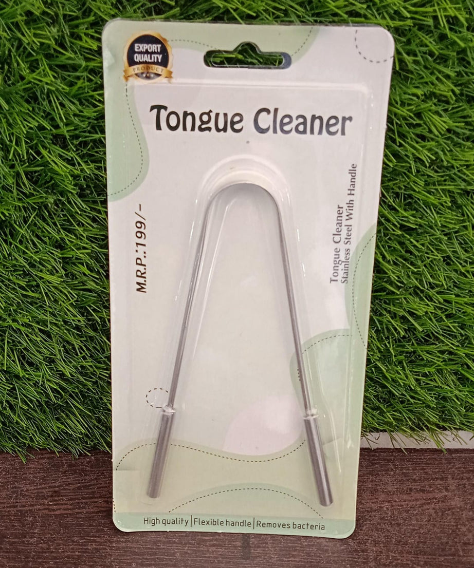 Tongue Cleaner For Kids & Adults | Tongue Scraper For Bad Breath, Maintain Oral Hygiene for Daily Use | for Fresh Breath & Bacteria Removal | Improved Taste (Steel, Copper, Tongue Cleaner / 1 Pc)