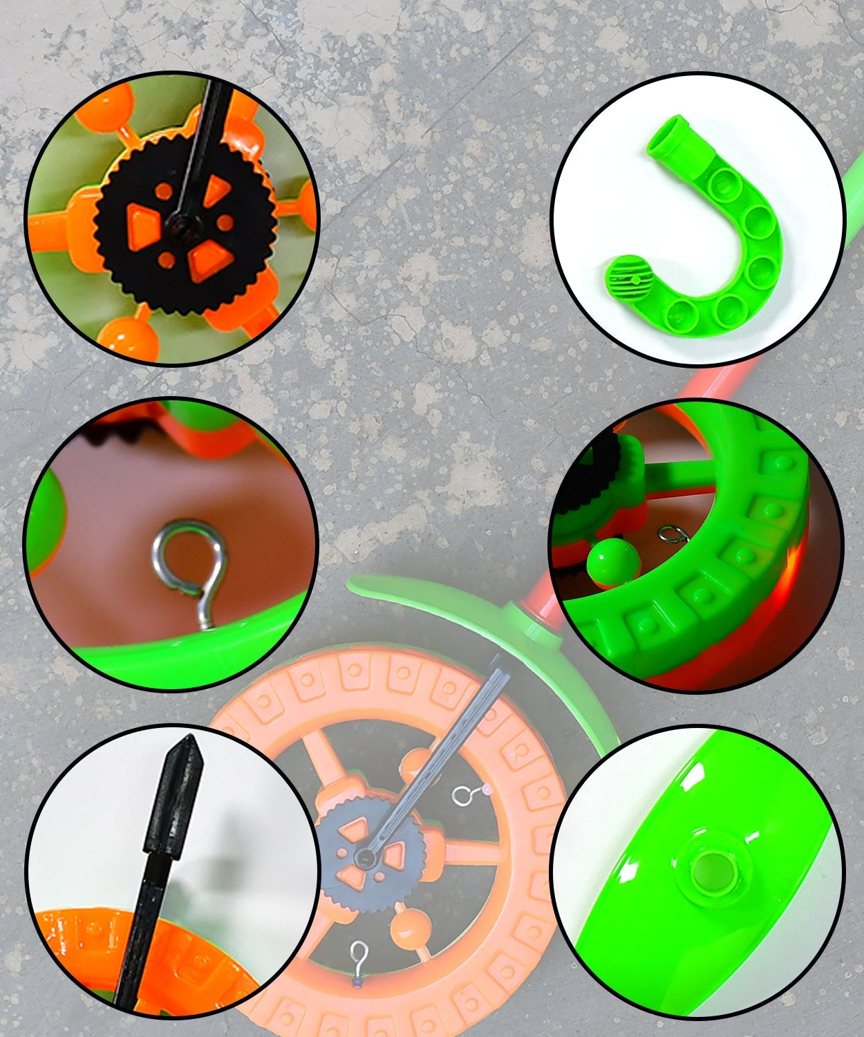 Push run toy for toddlers with handle and lights