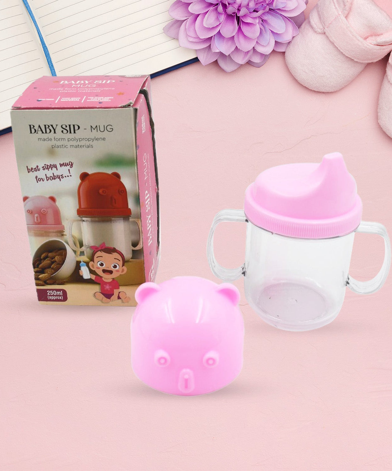 Baby sippy cup, leakproof, 250 ml