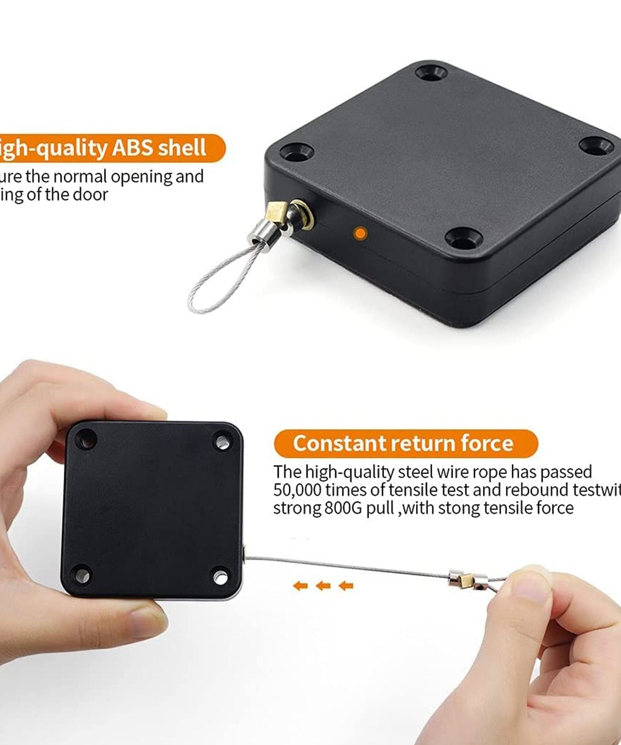 Sensor door closer for easy installation without punching.