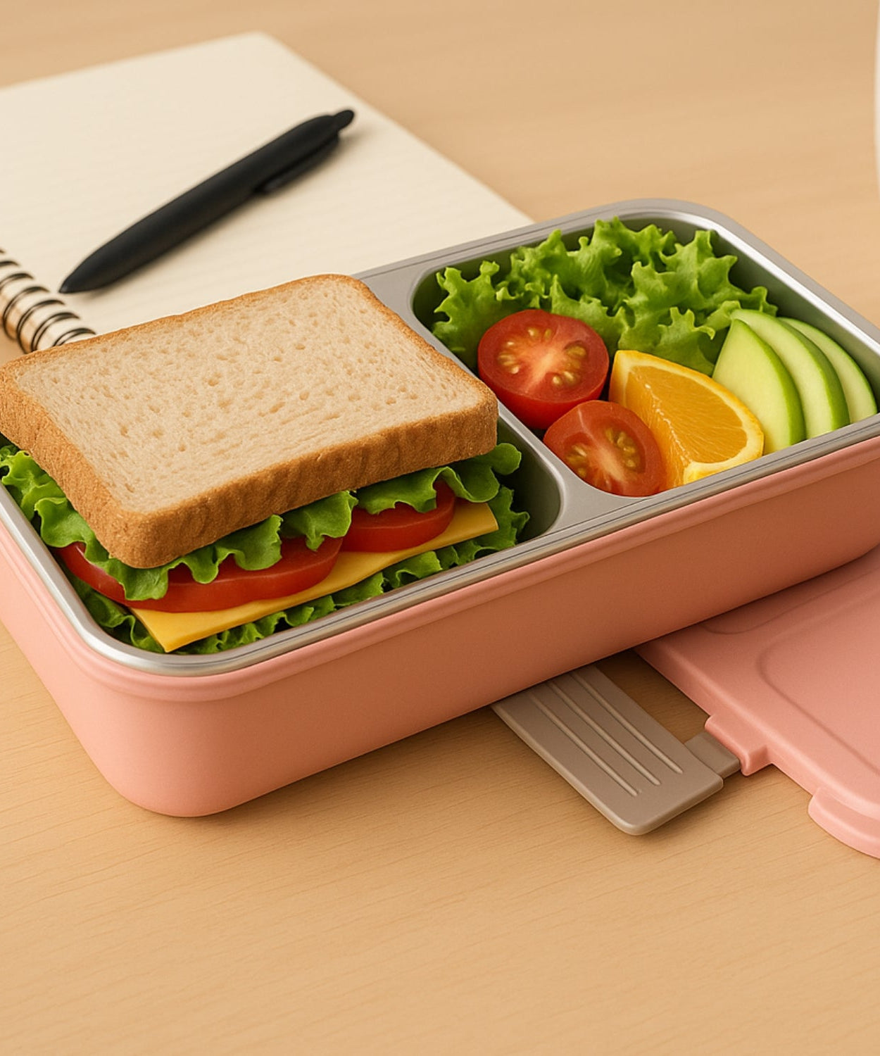 BPA-Free Snack Pack-2 Lunch Box – 2-Compartment