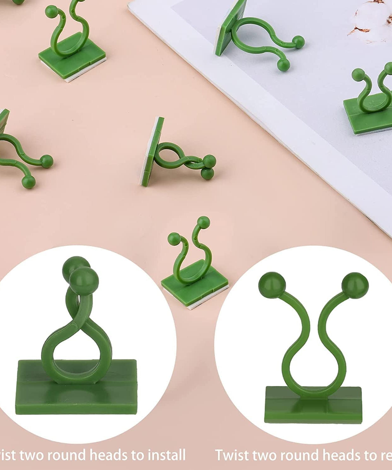 Plant wall clips set