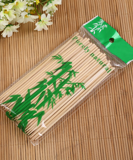Natural Bamboo Wooden Skewers / BBQ Sticks for Barbeque and Grilling