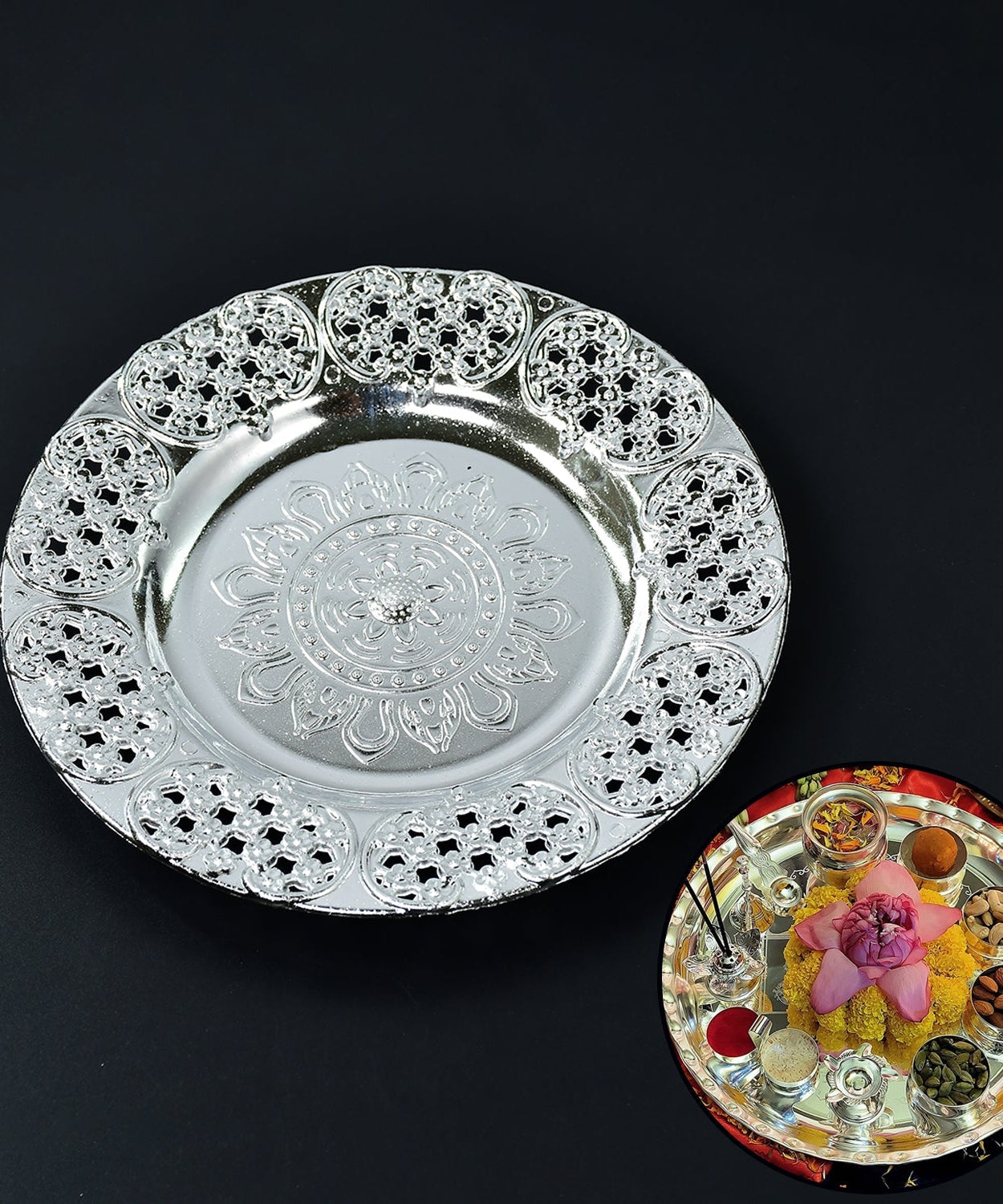 Decorative Pooja Thali set for rituals