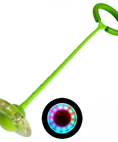 Led light jump rope with colorful rings