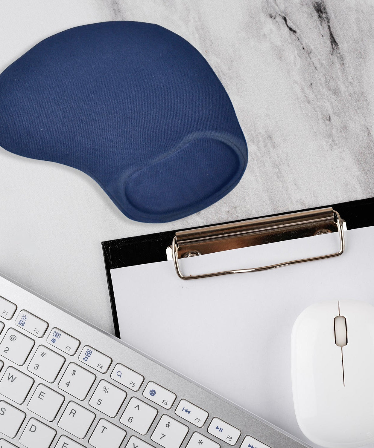 Wrist support mouse pad for computer use, top view