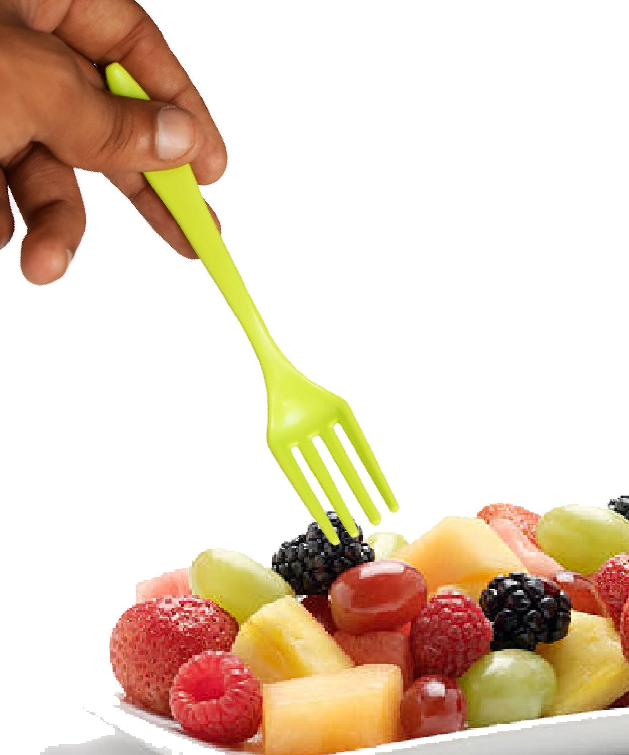 Set of 6 small plastic serving forks.