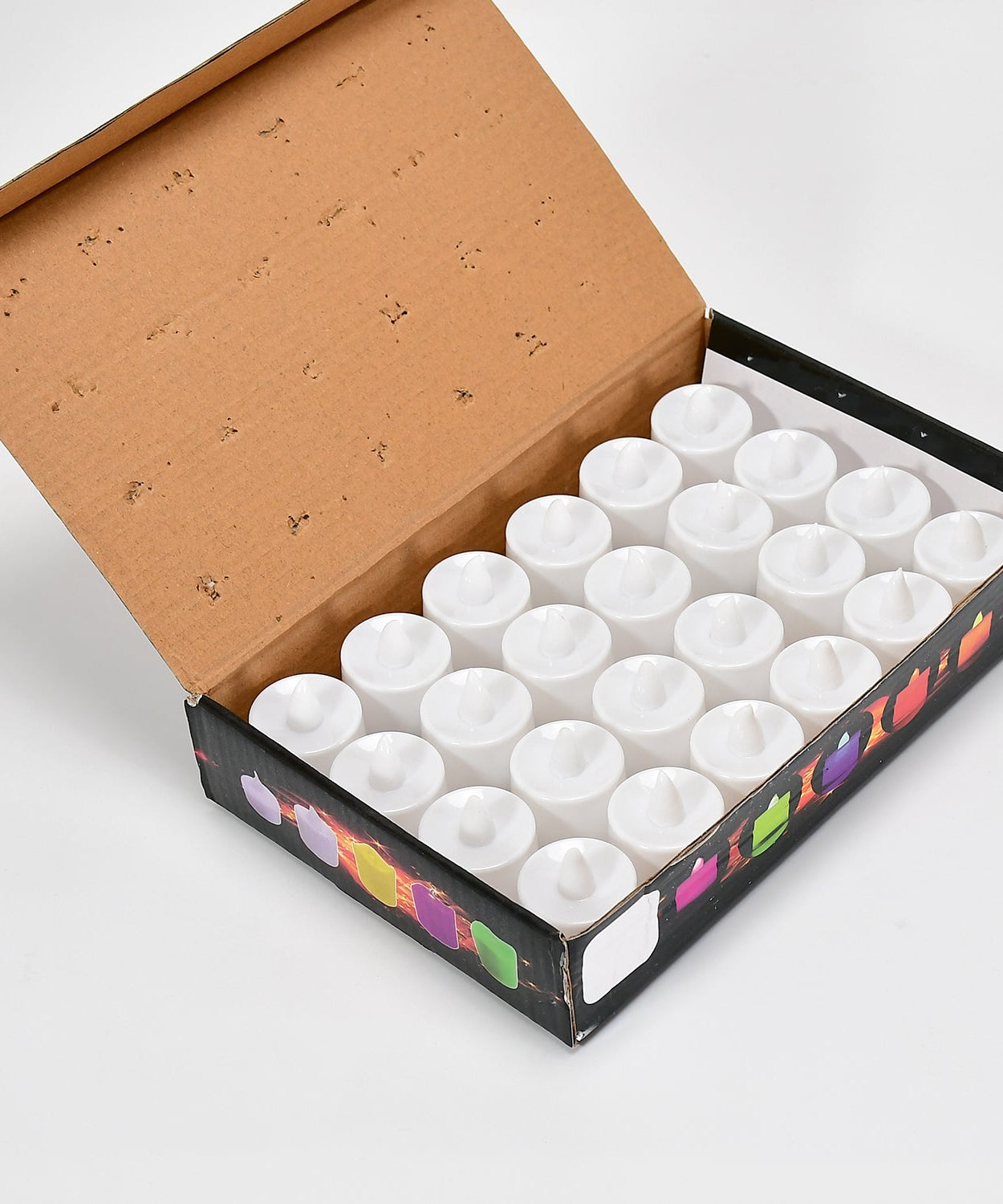 Pink LED tealights in pack of 24