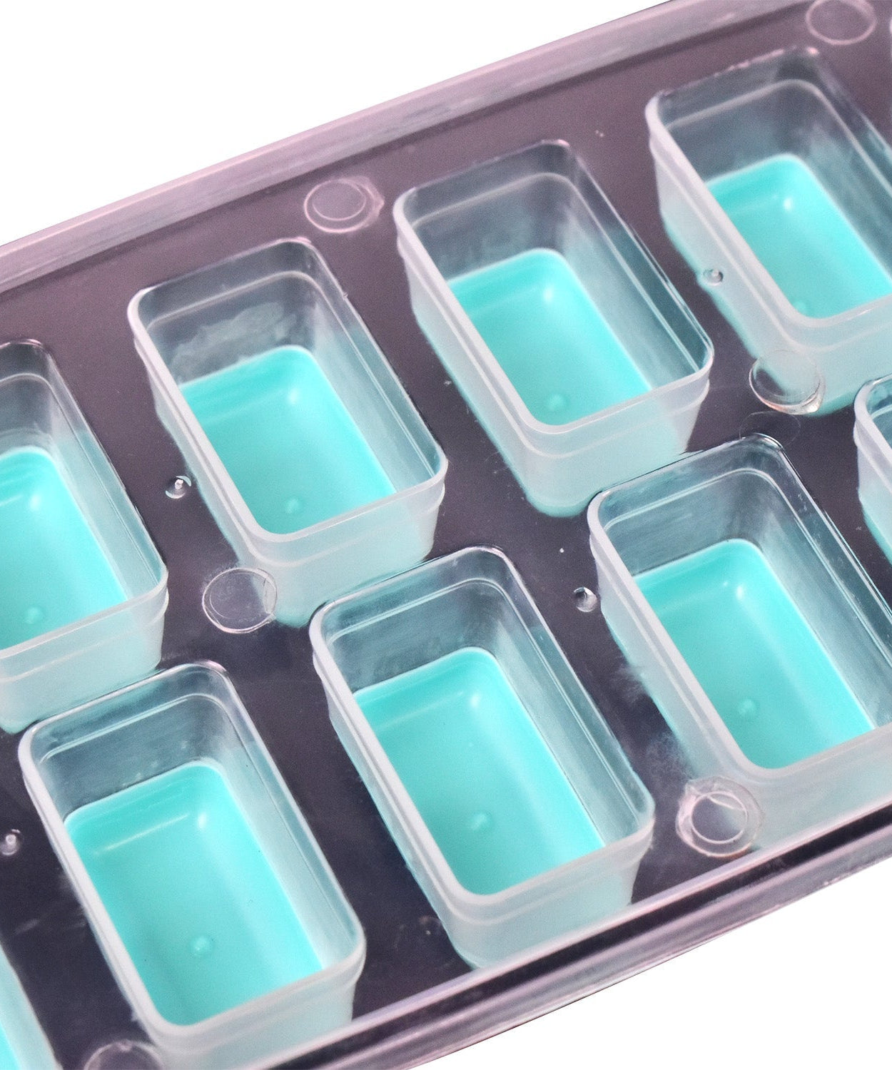 Ice tray showing cubes