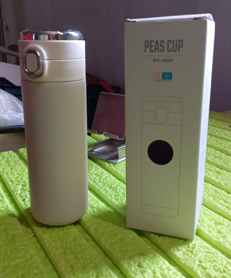 Smart Vacuum Insulated Water Bottle with LED Temperature Display, Cold & Hot | Leak Proof | Office Bottle | Gym | Home | Kitchen | Hiking | Trekking | Travel Bottle  (Mix Color & Design / 420 ML)