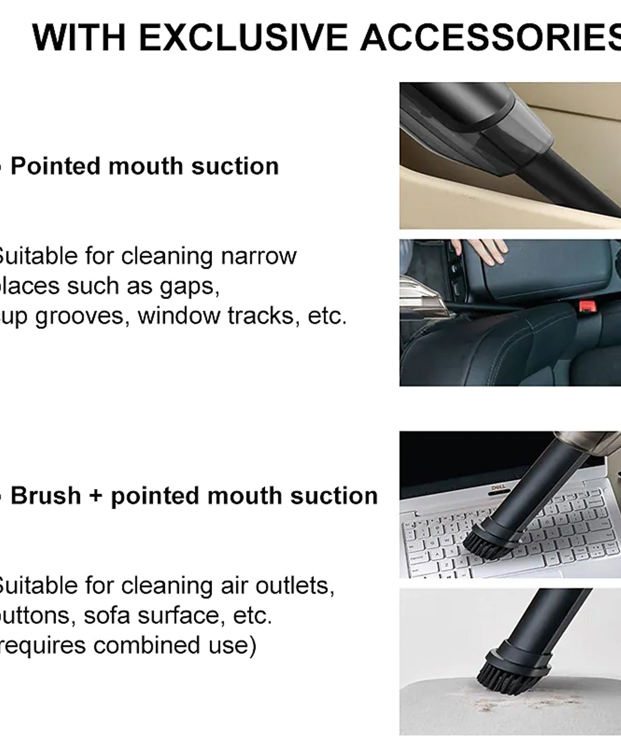 Handheld vacuum cleaner with strong performance