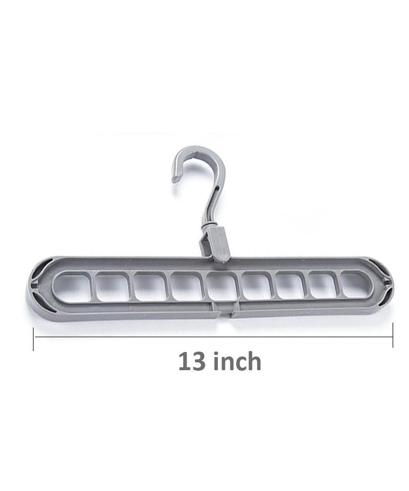 9 Hole Plastic Hanger Hanging hook Indoor Wardrobe Clothes Organization Storage Balcony Windowsill Suit Racks