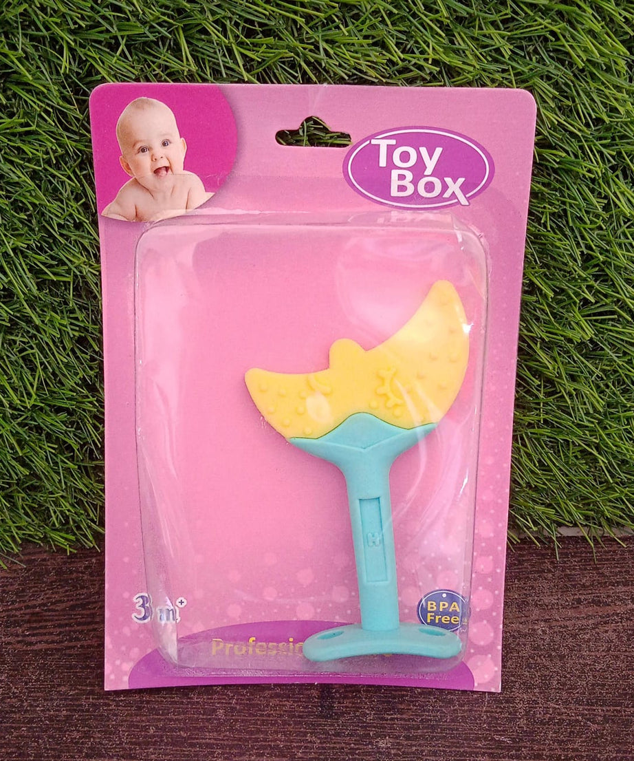 Baby Silicone Teether, Fruit Teether for Toddlers,100% Food Grade Silicone Teether, Non-Toxic & Latex Free Suitable for Kids Above 3 Months Sunflower, Moon Shape(1 Pc)