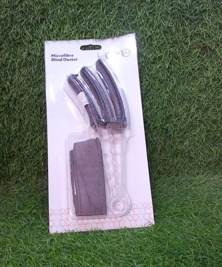 Window Blind Cleaner Brush with Microfiber Sleeves – Dusting Tool for Shutters & AC (1 Pc)