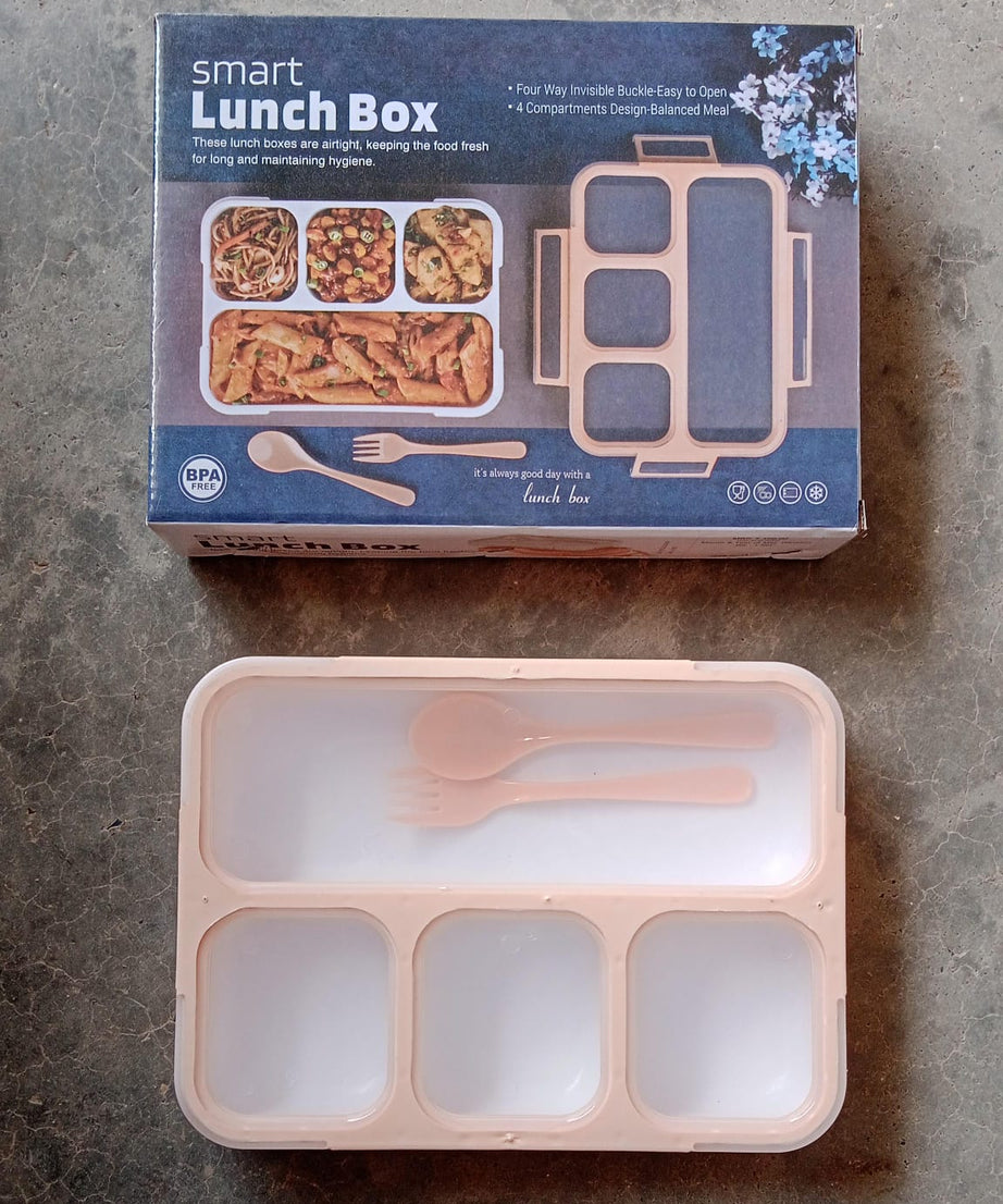 Leak-proof box with multiple compartments