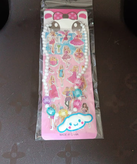 Self Adhesive Stickers Mix Design Kids Beaded Necklace (1 Set)