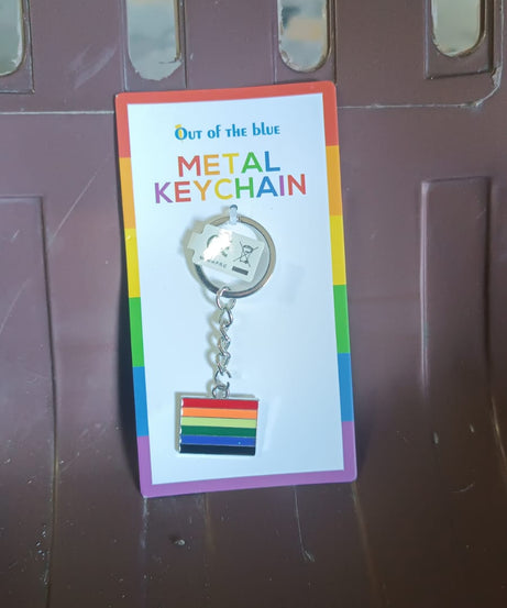 Rainbow Design Metal Keyring Key Chain (1 Pc Mix Design)