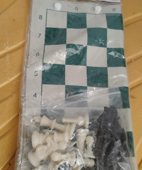 Small Premium Portable Chess Set Plastic Chess Pieces (1 Set)