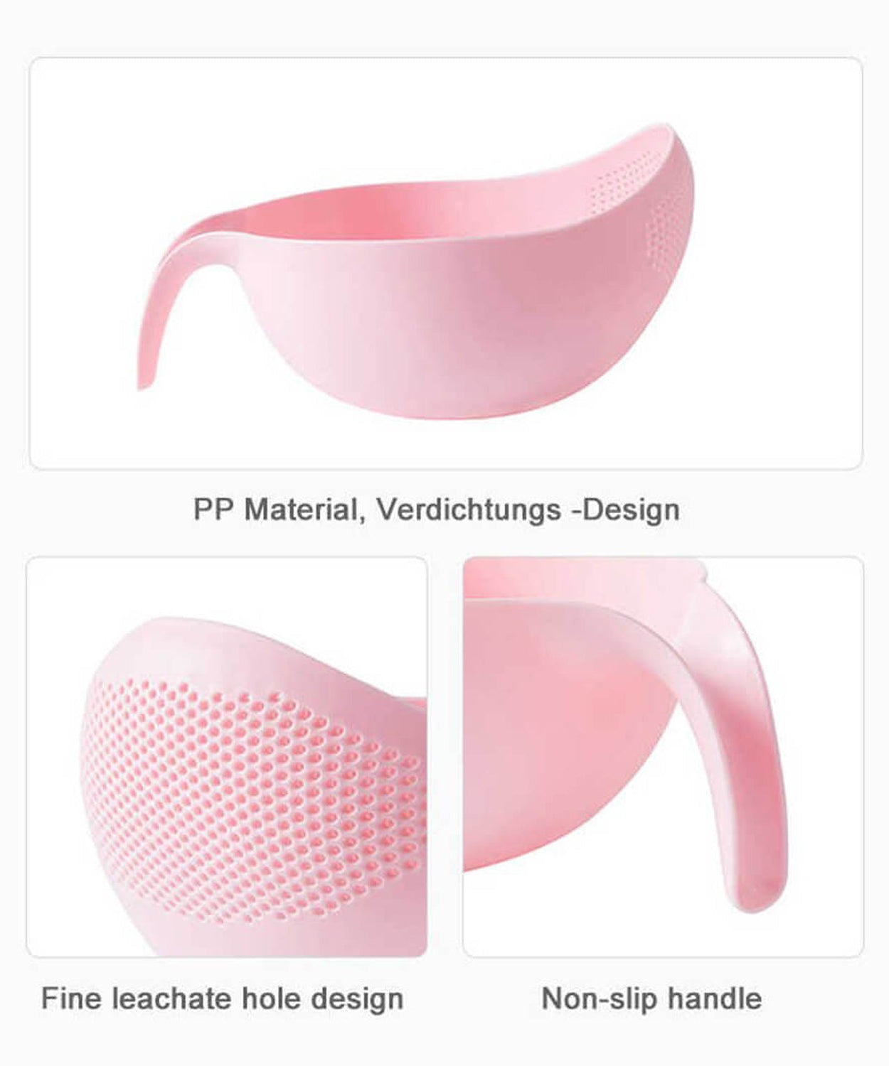 Plastic drain basket for fruits and vegetables