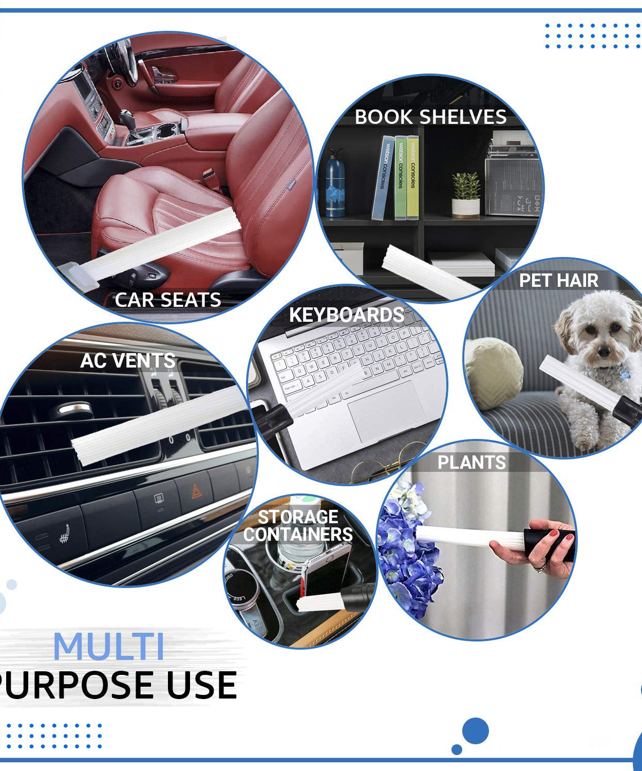 Stick vacuum for cleaning carpets and floors