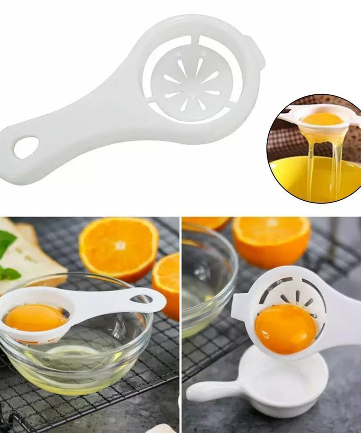 Kitchen tool set including spatula brush, oven glove, egg yolk separator, and 25 paper cups.
