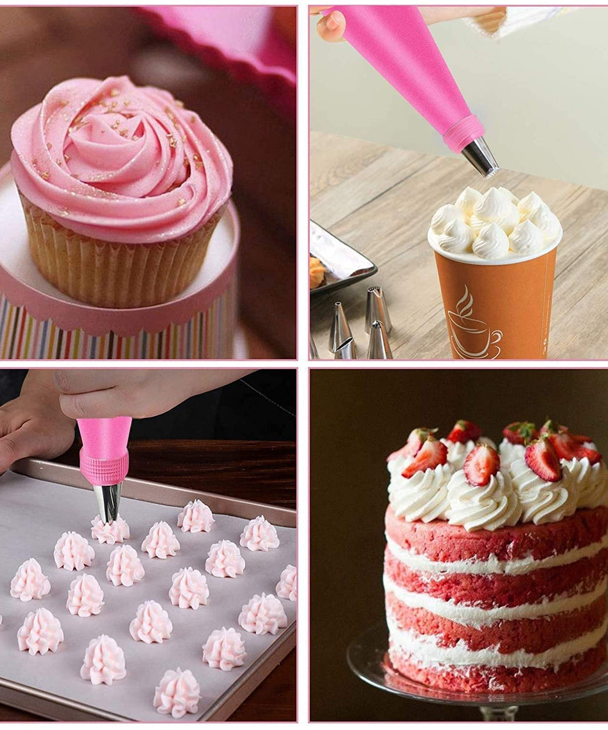 Nozzle set for pastries