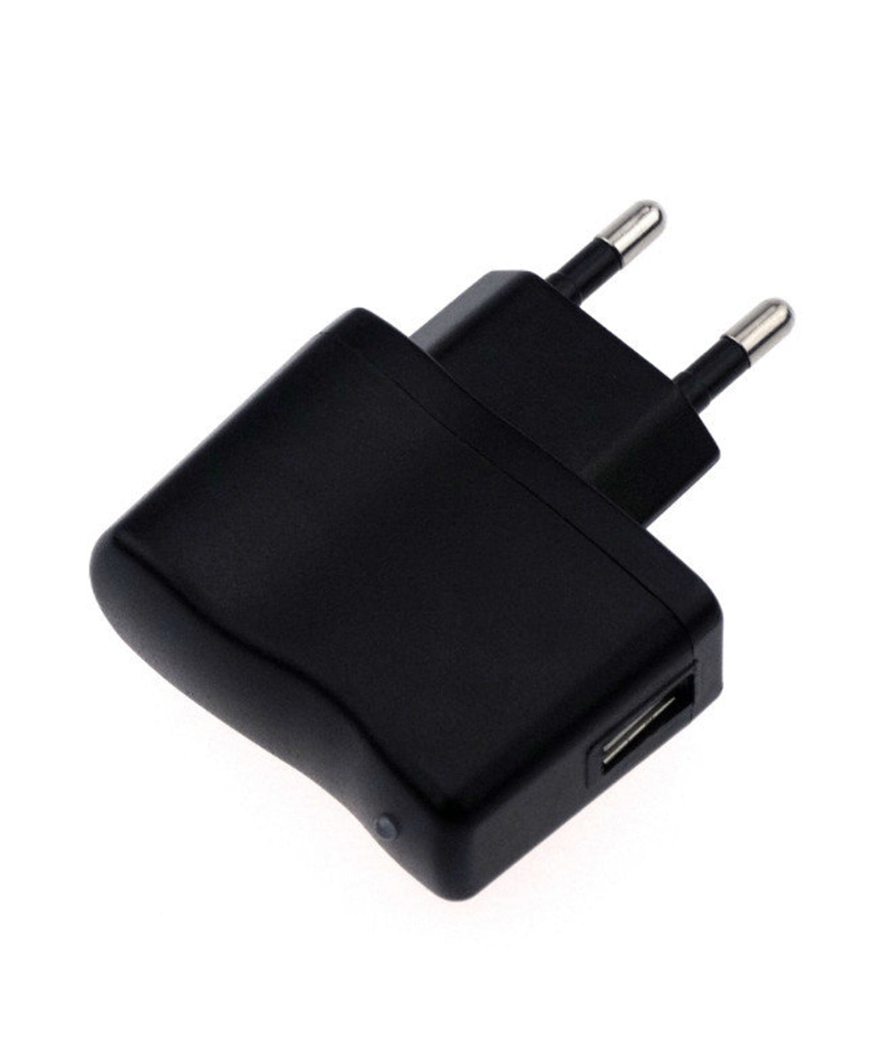 USB wall charger compatible with iPhone, Android, and other smartphones, featuring multiple ports