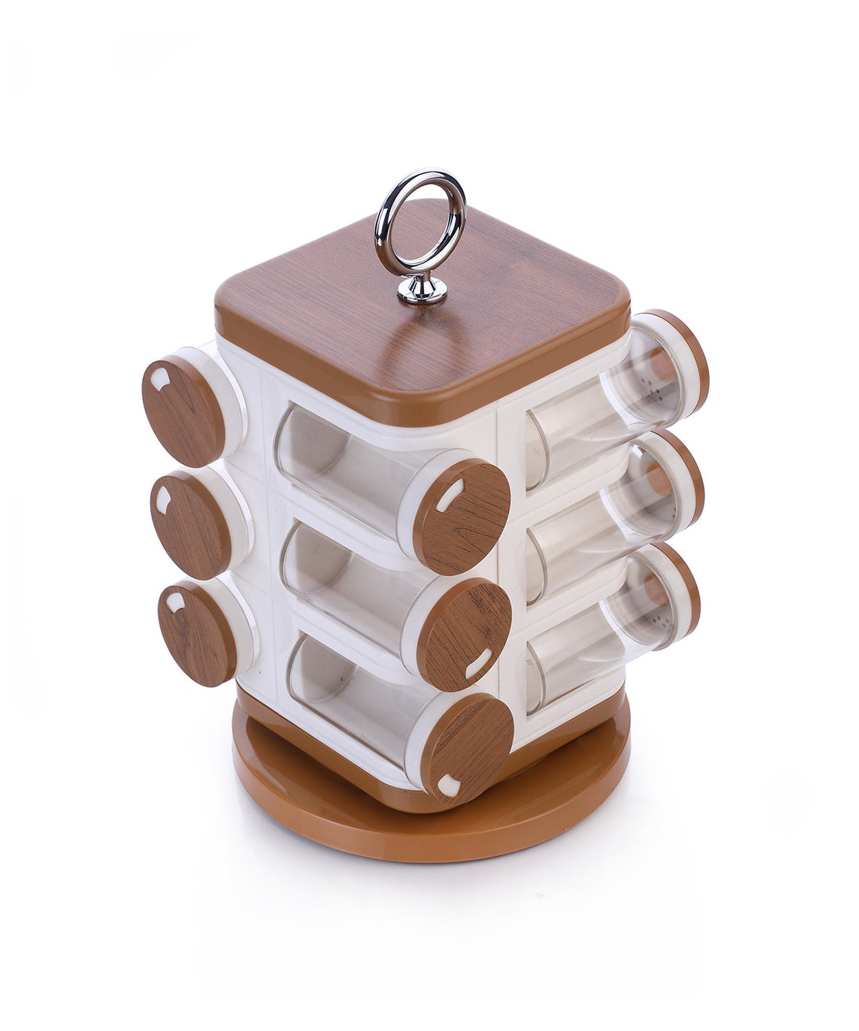 12-jar masala box with revolving rack, Ganesh brand.