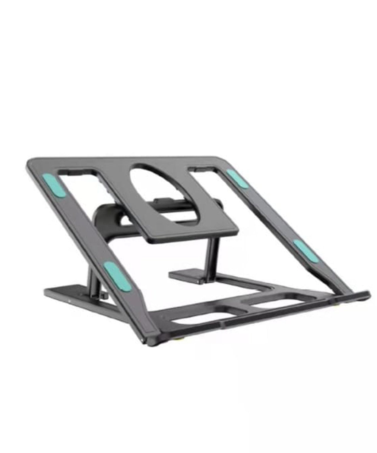 Foldable and adjustable portable laptop stand, designed for ergonomic laptop use