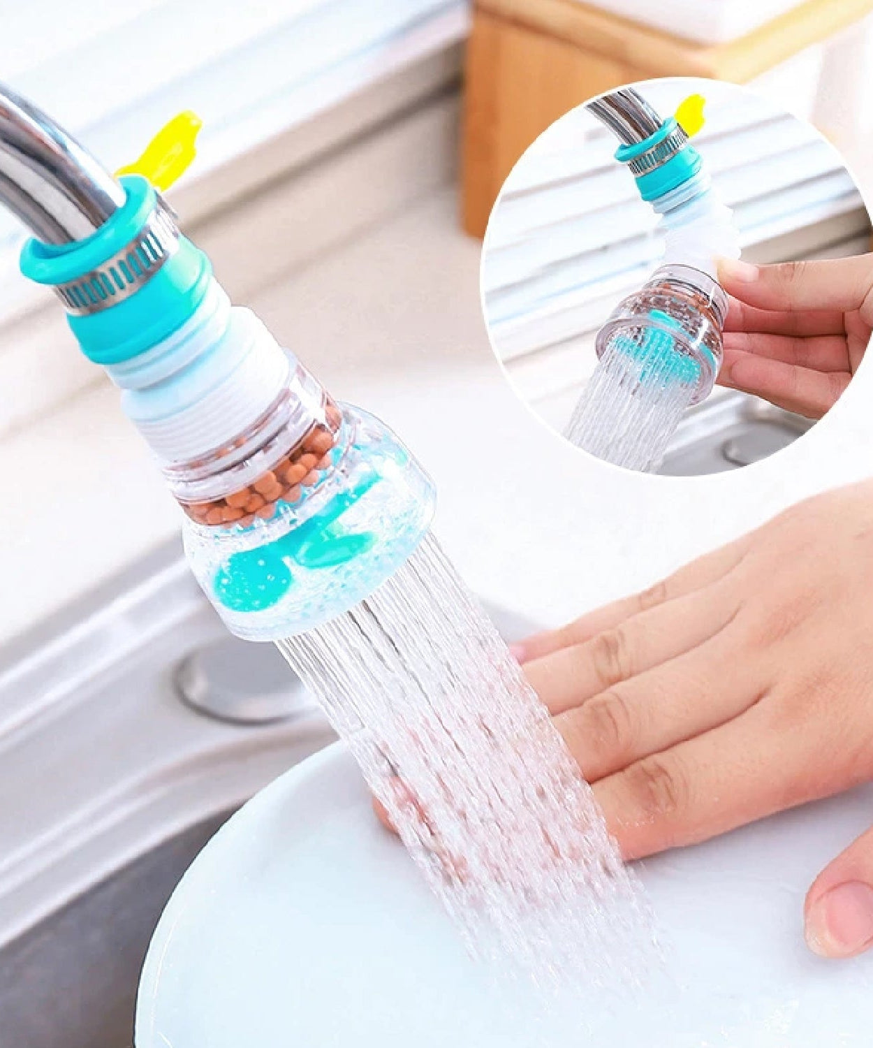 360-degree splash regulator for faucets