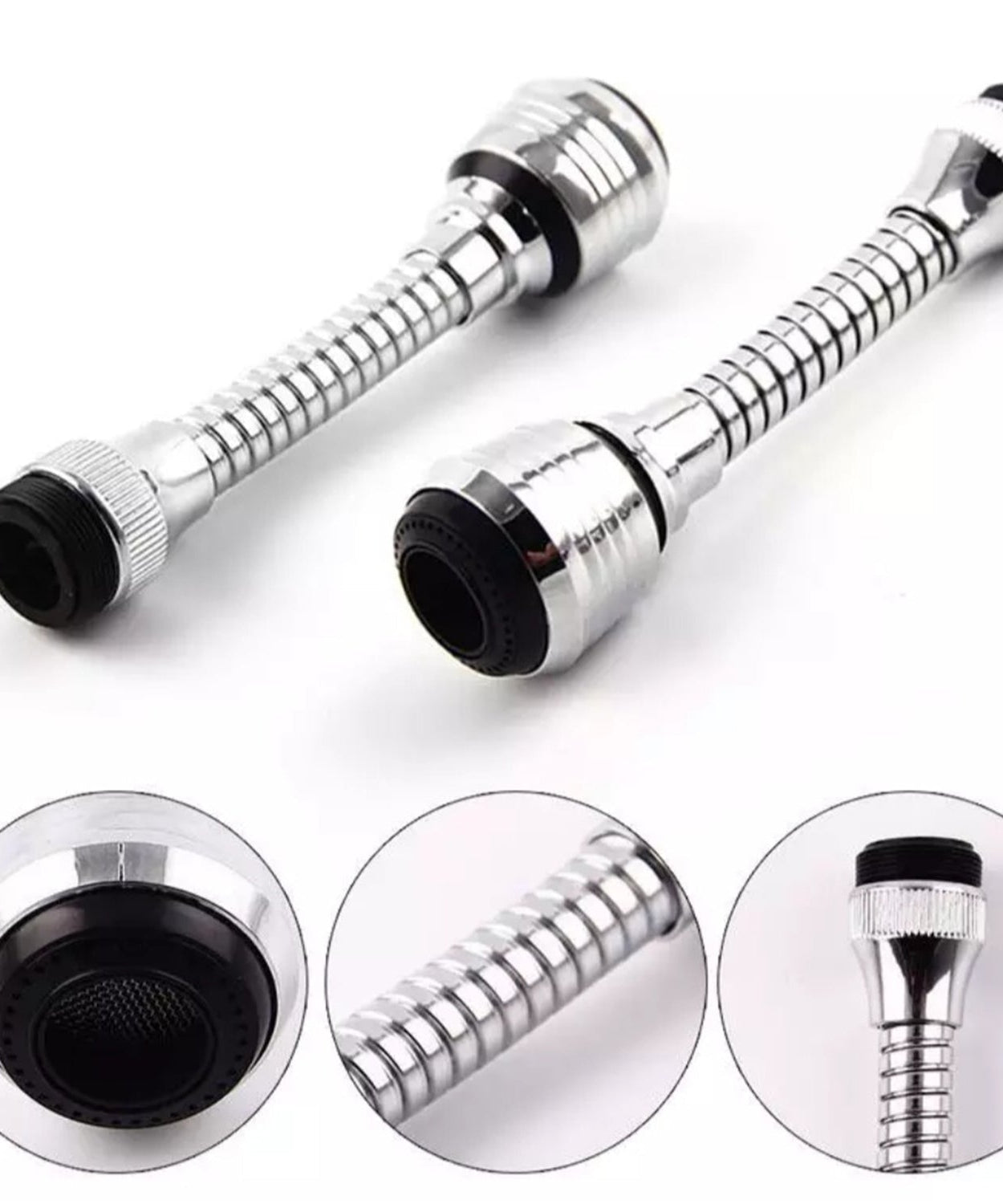 Flexible water sprayer and sprinkler in action, showcasing its adjustable design.