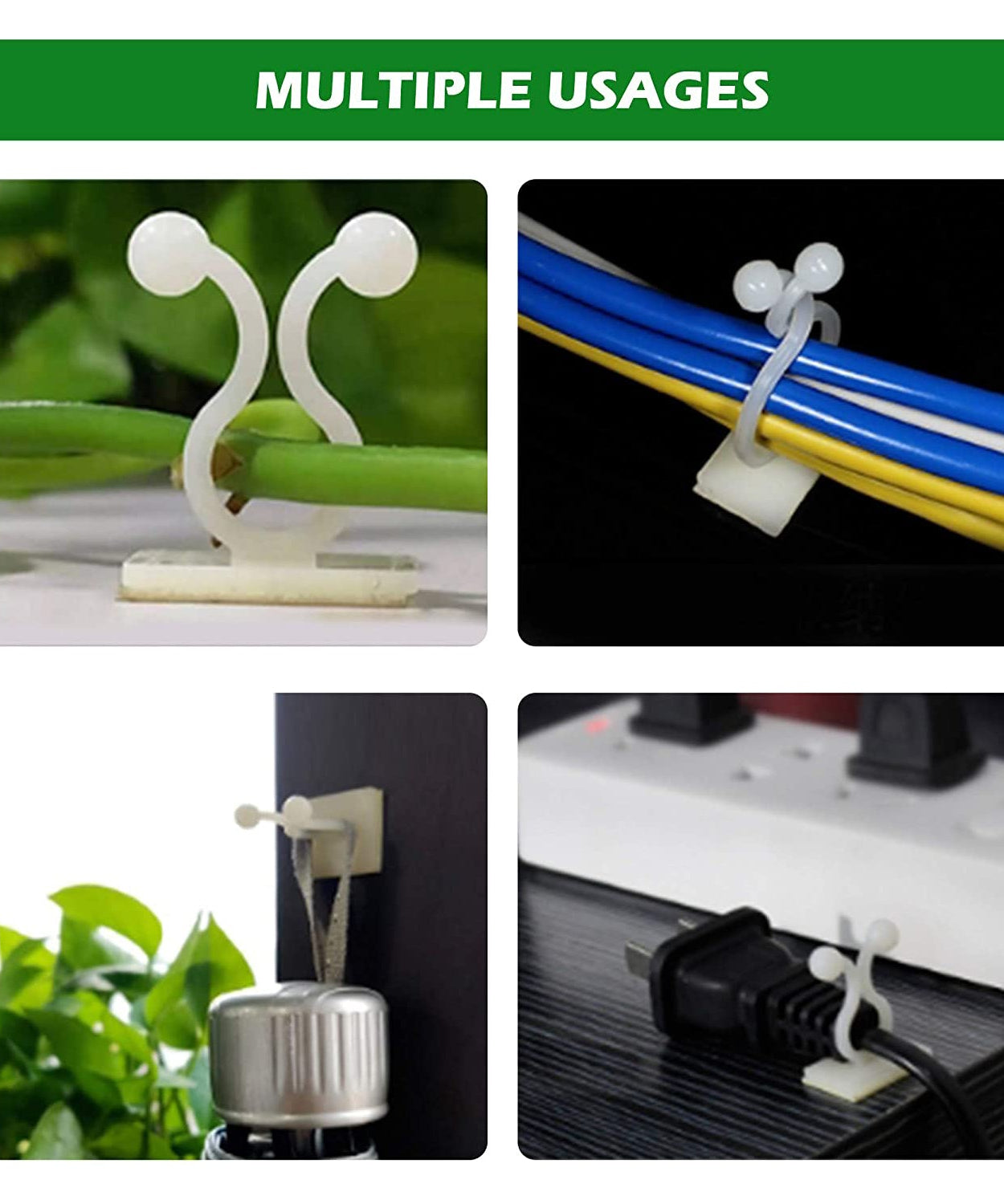 Multifunctional plant clips for holding and organizing climbing plants