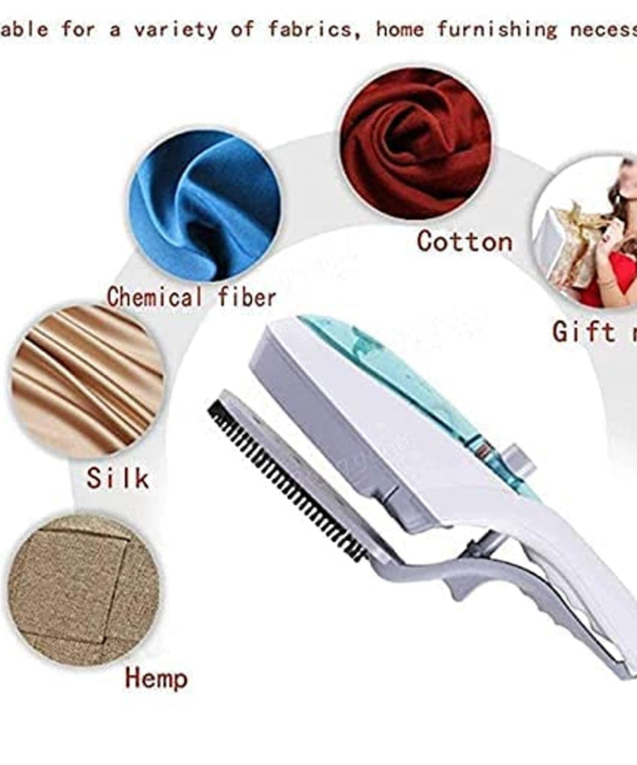 Portable ironing machine, steam iron for travel