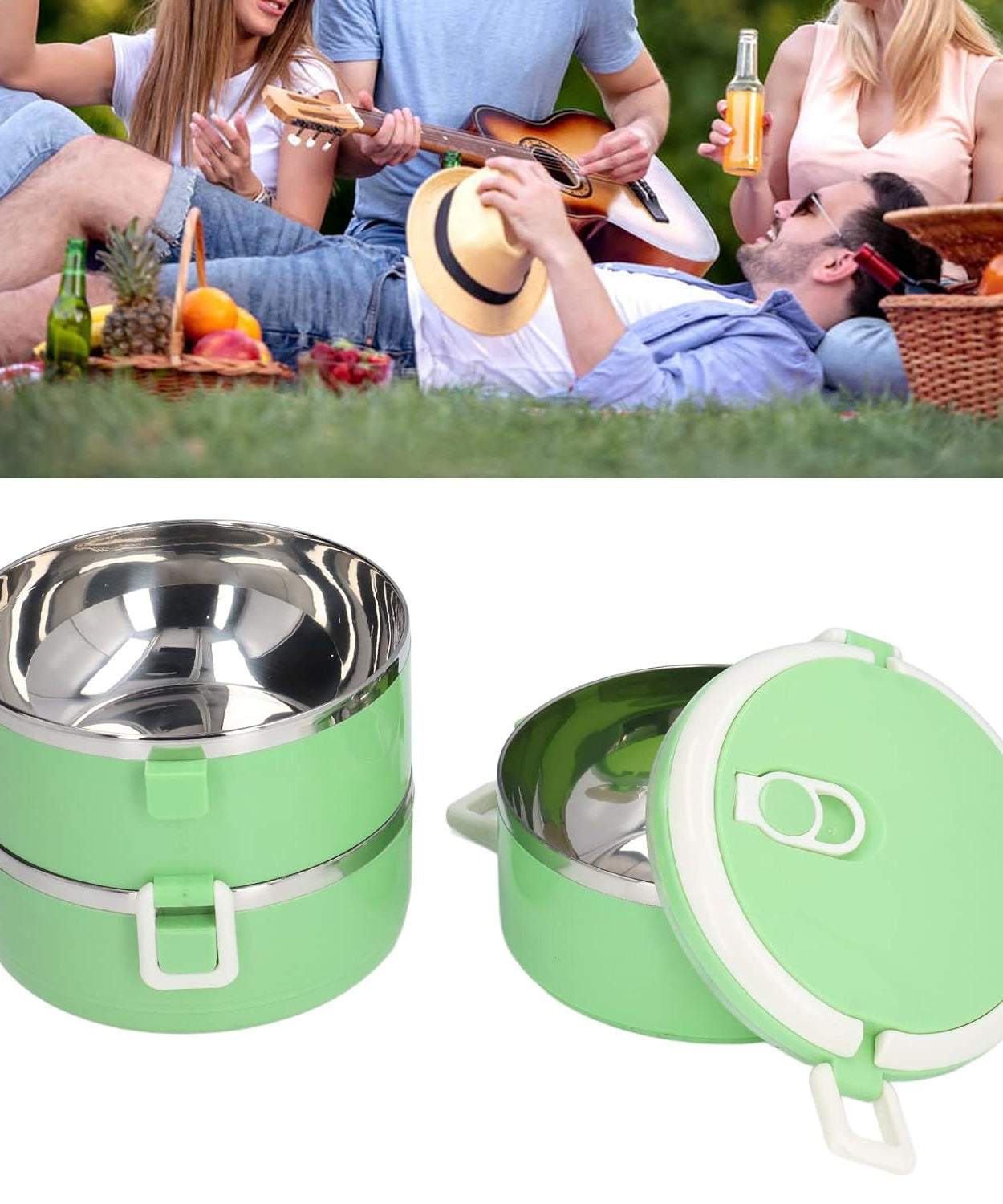 Doraemon lunch box stack