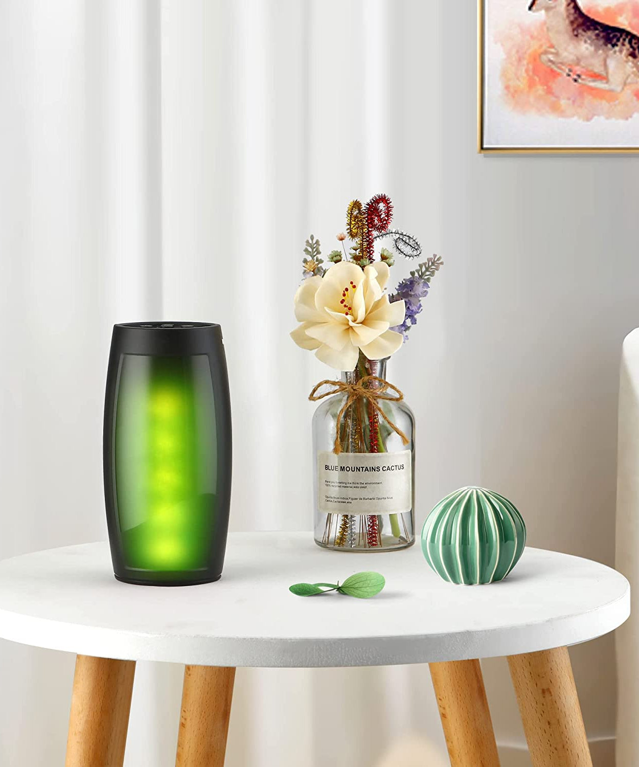 Portable Bluetooth speaker with lights