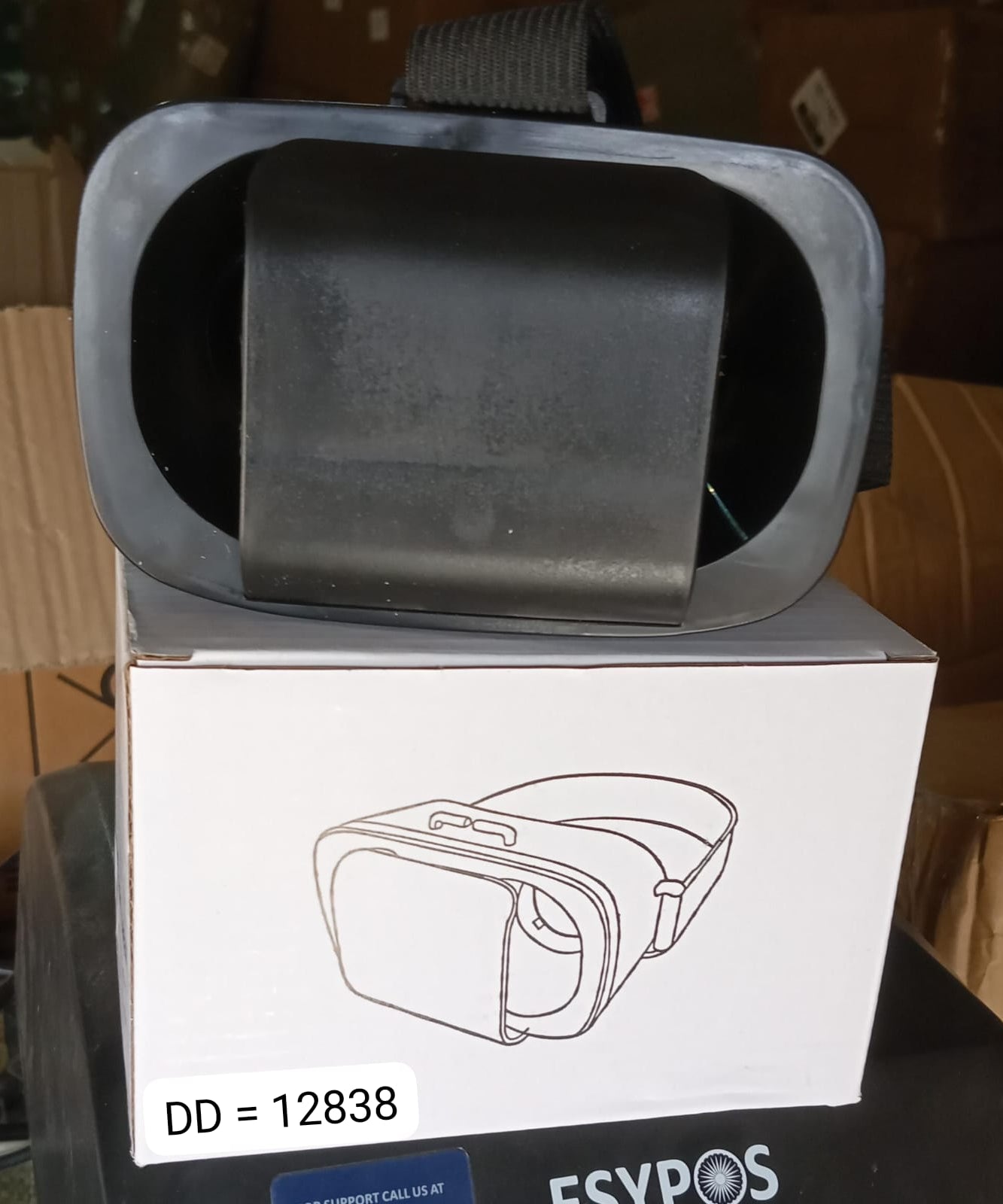 3D VR Glasses Virtual Reality Goggles Headset for All Smartphone VR Goggles-For 3D VR Movies Video Games (1 Pc)