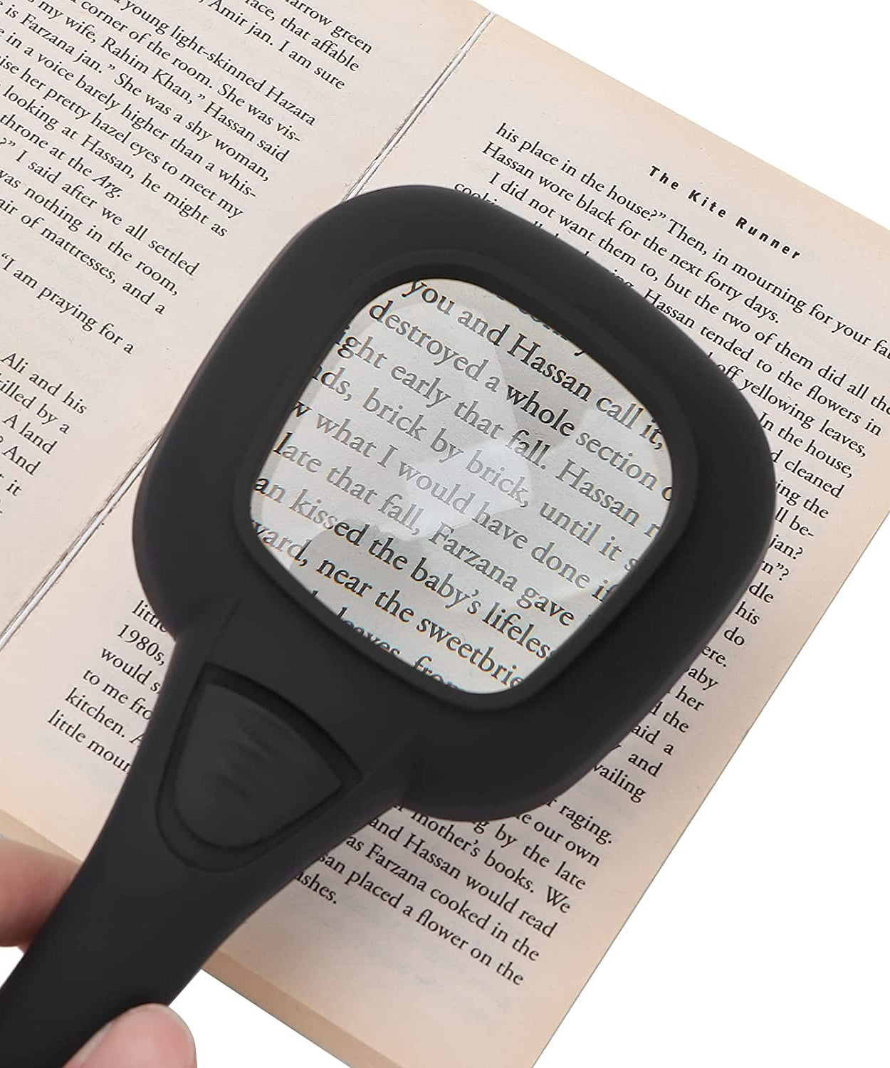 LED magnifying glass for coins and jewelry