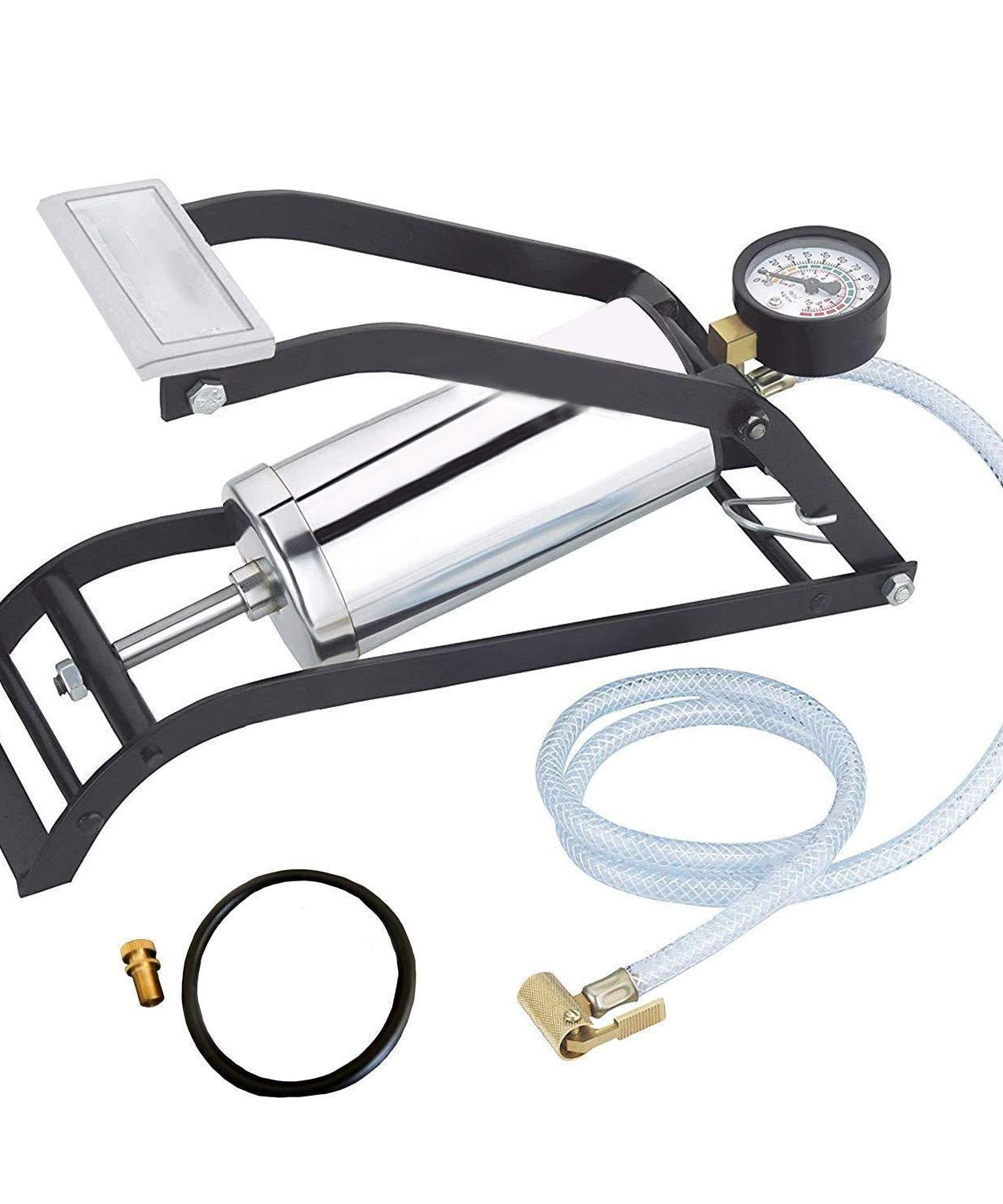 Heavy steel body foot pump