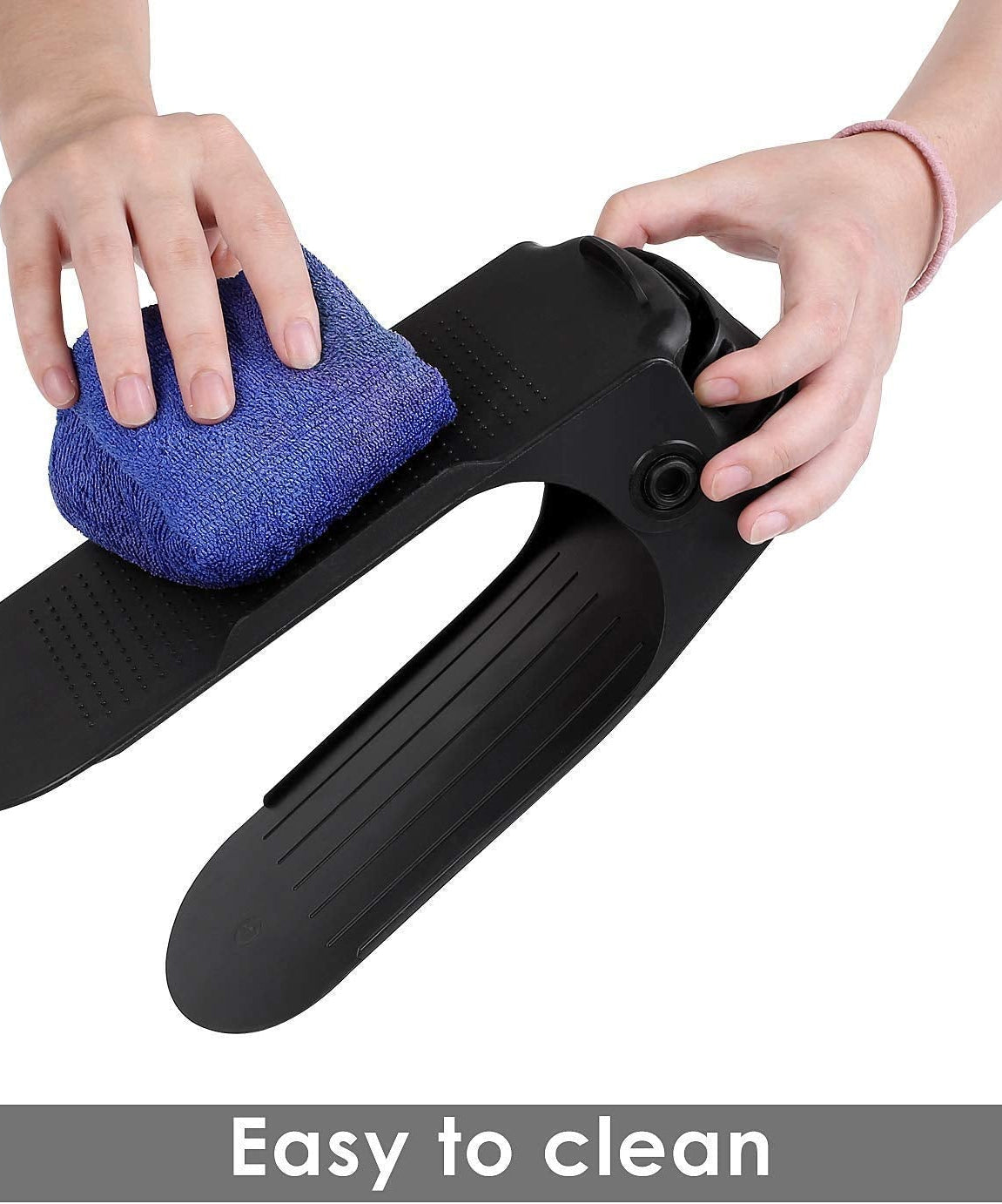 Compact folding shoe organizer with adjustable slots.