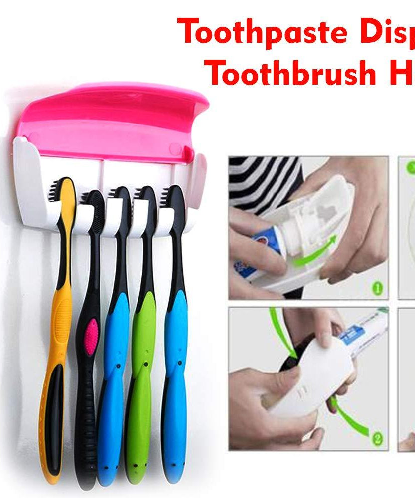 Toothpaste and brush holder set